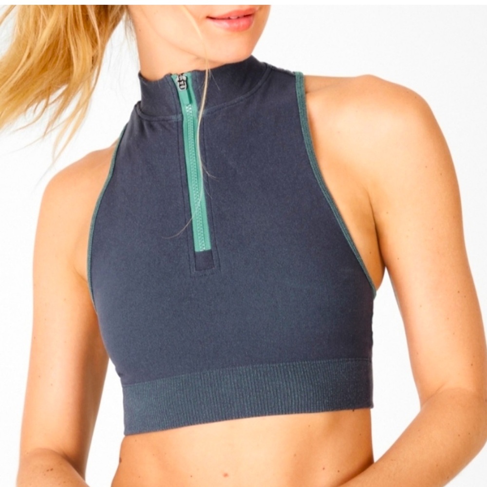 Kaylee Mock Neck Zip Up SculptKnit® Top